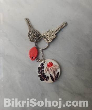 Floral keychain